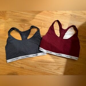 2 Calvin Klein Sport Bras